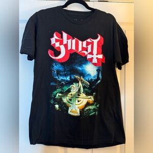 Ghost Band Shirt Black Papa Emeritus Rite Here Rite Now Size L NEW